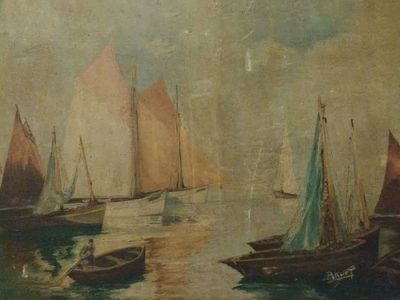 Tableau avant nettoyage du vernis